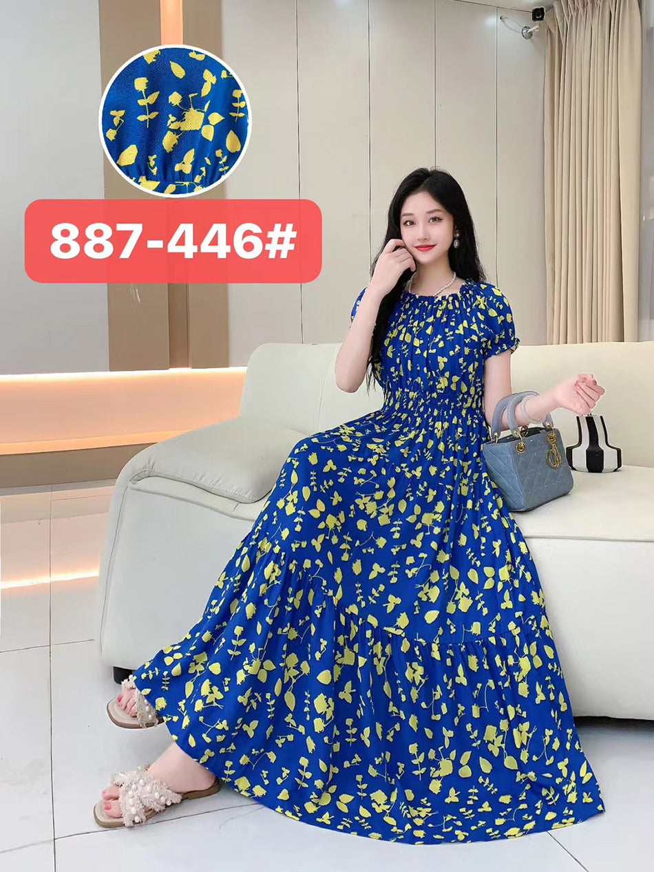 Women's Silk Floral Dress