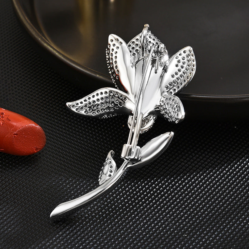 Tulip Brooch Feminine Crystal