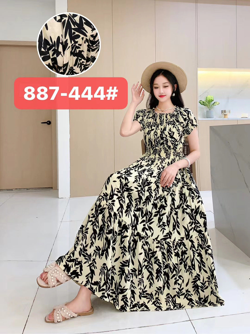 Women's Silk Floral Dress