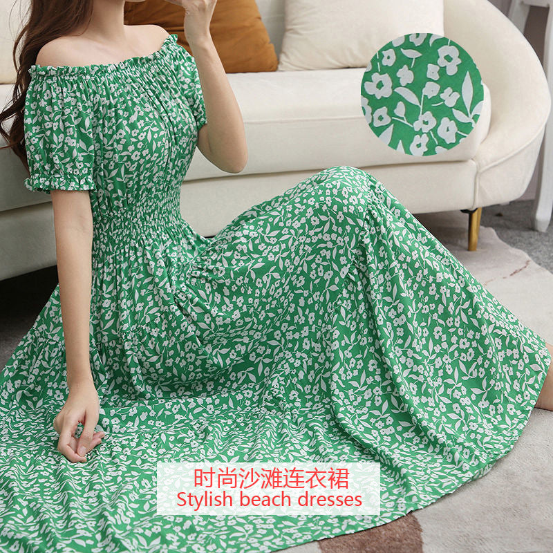 Women's Silk Floral Dress
