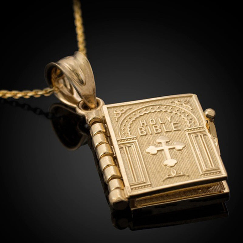 Book Pendant Necklaces