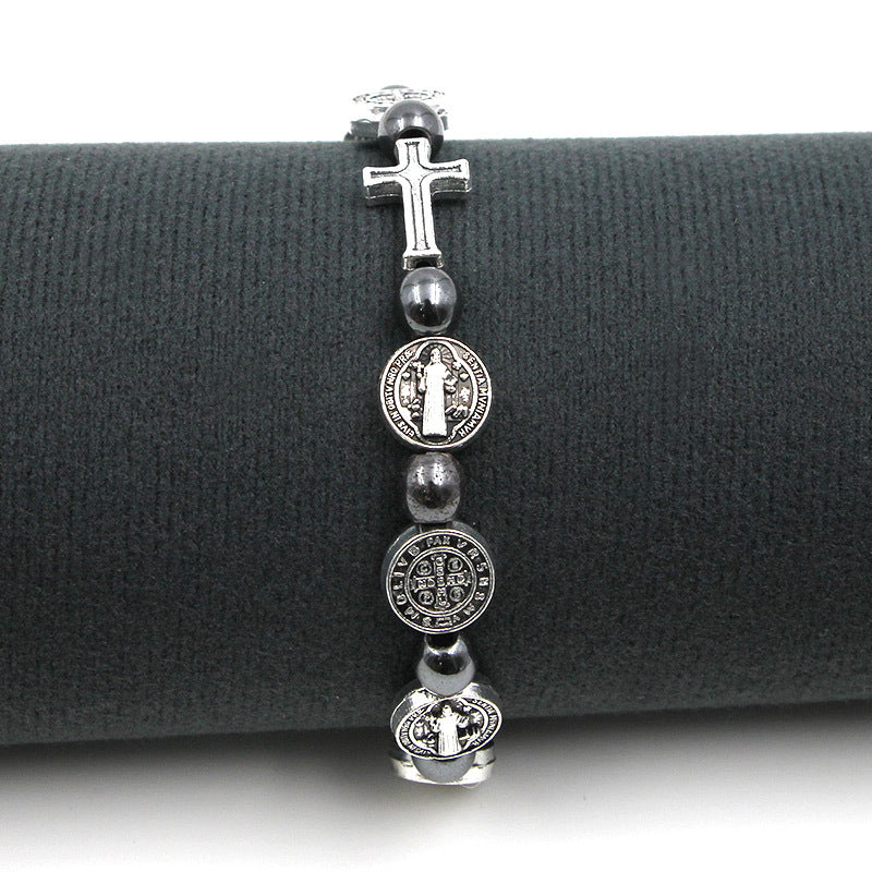 Hematite Rosary Bracelet
