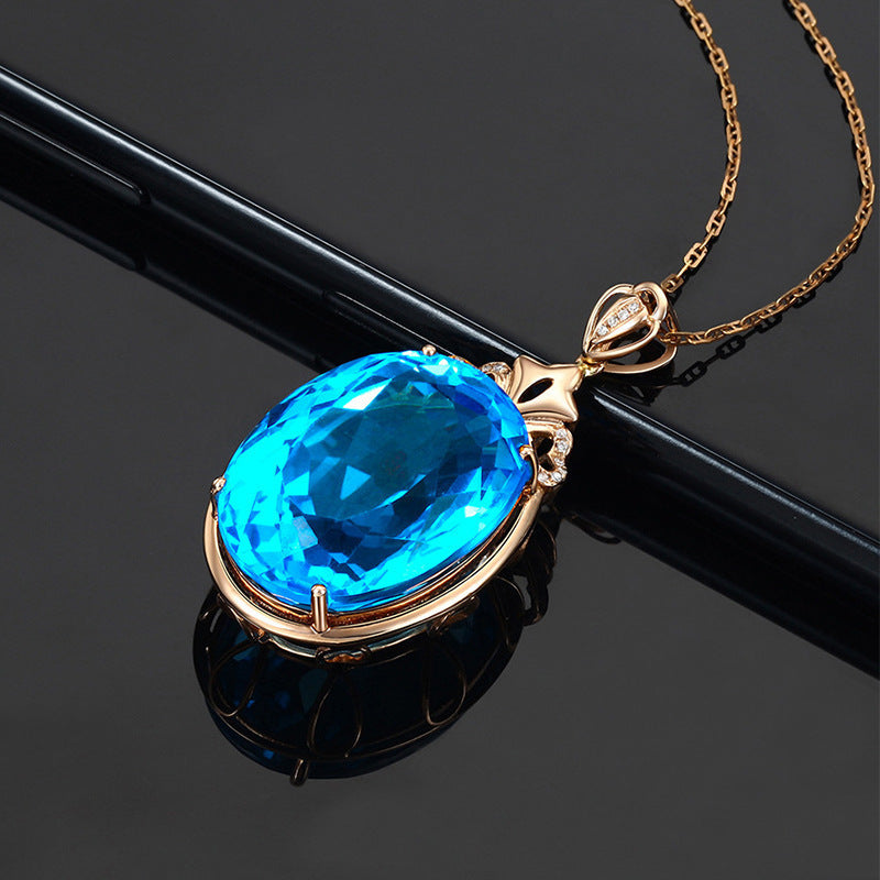 Sapphire Necklace Women
