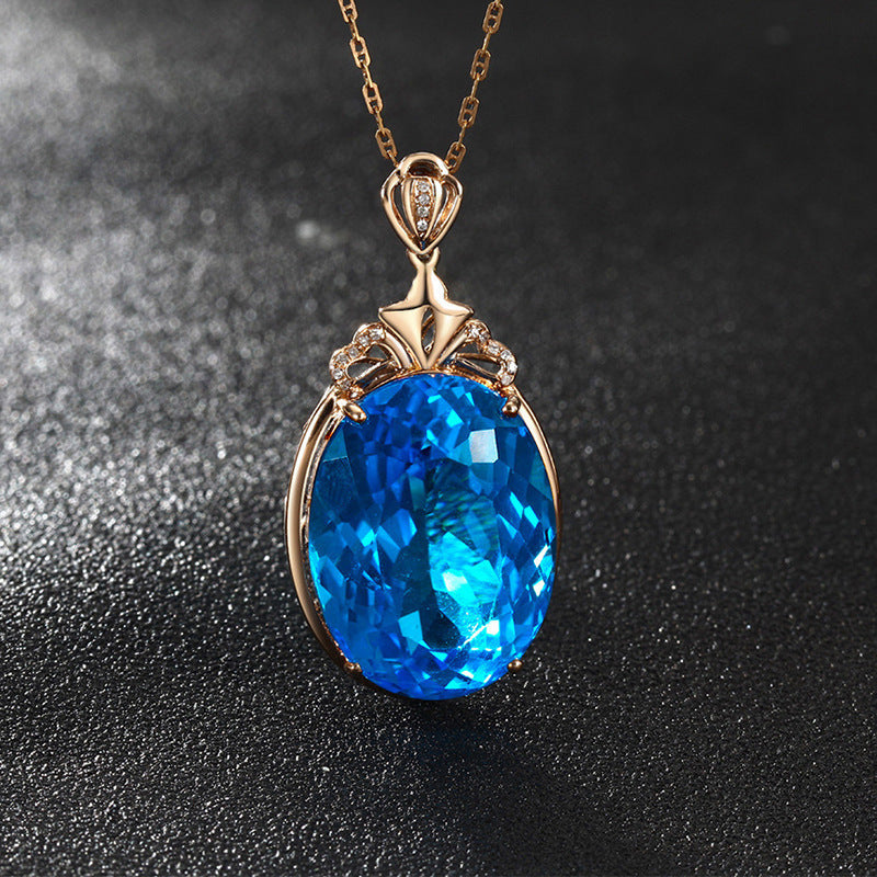 Sapphire Necklace Women