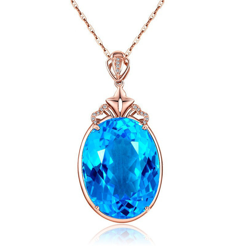 Sapphire Necklace Women