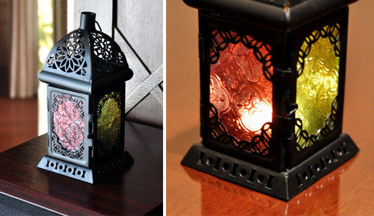 Moroccan Iron Candlestick