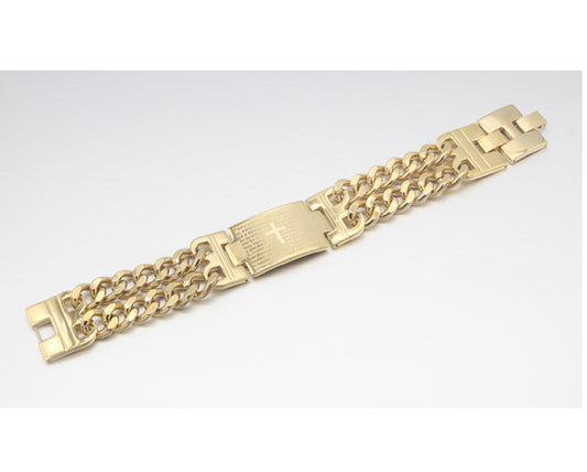 Men's Religious Cross Bracelet