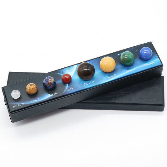 Natural Stone Eight Planets Set