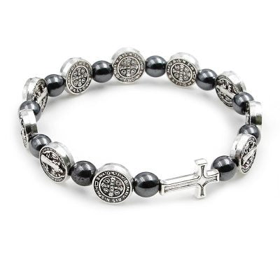 Hematite Rosary Bracelet