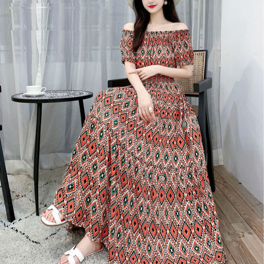 Women's Silk Floral Dress