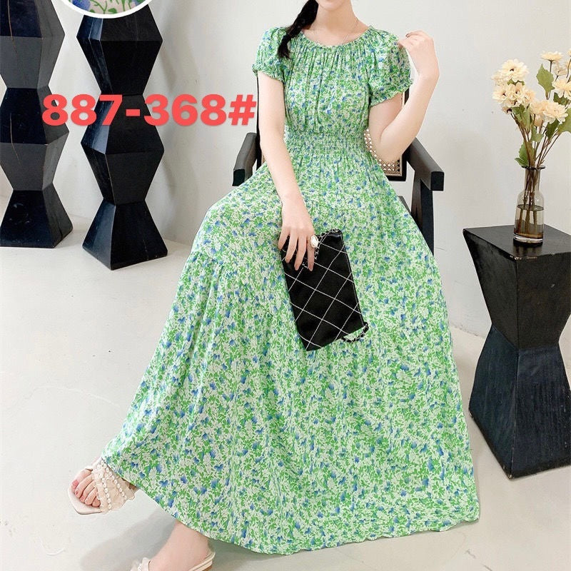 Women's Silk Floral Dress