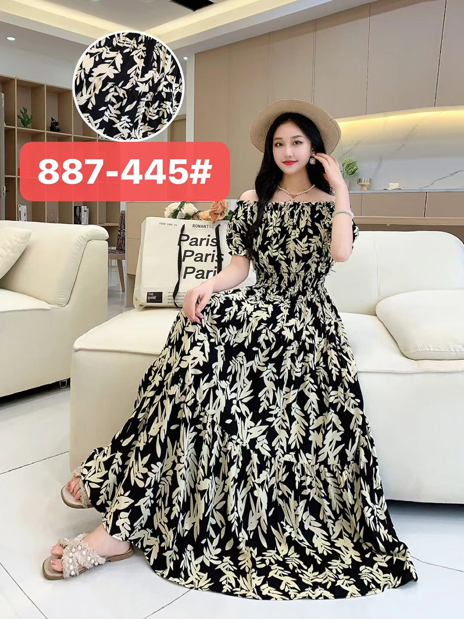 Women's Silk Floral Dress