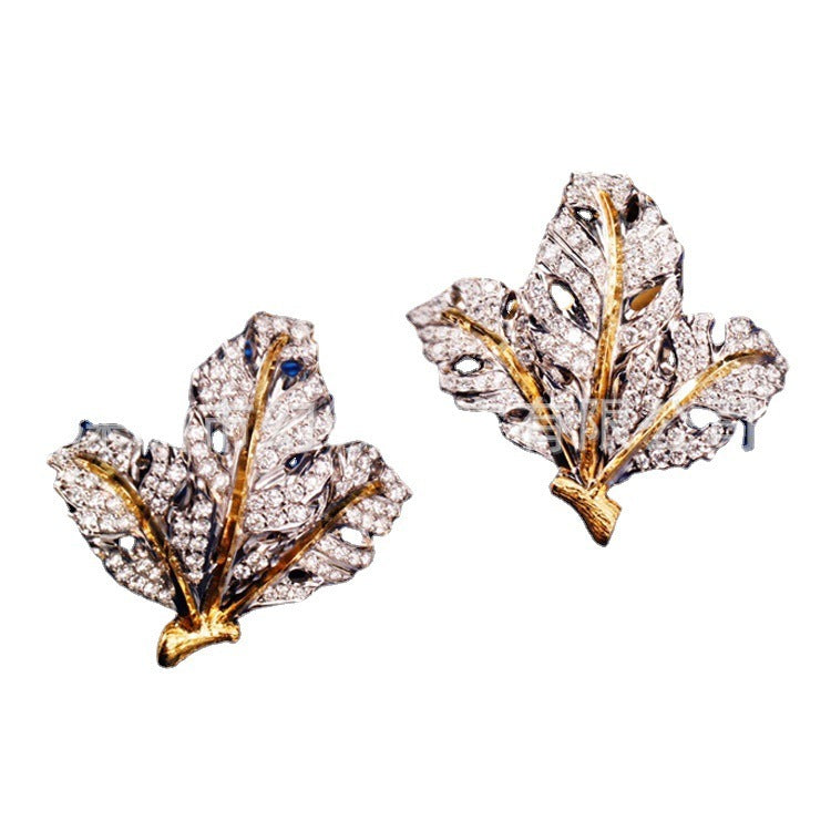 18K Gold Diamond Earrings