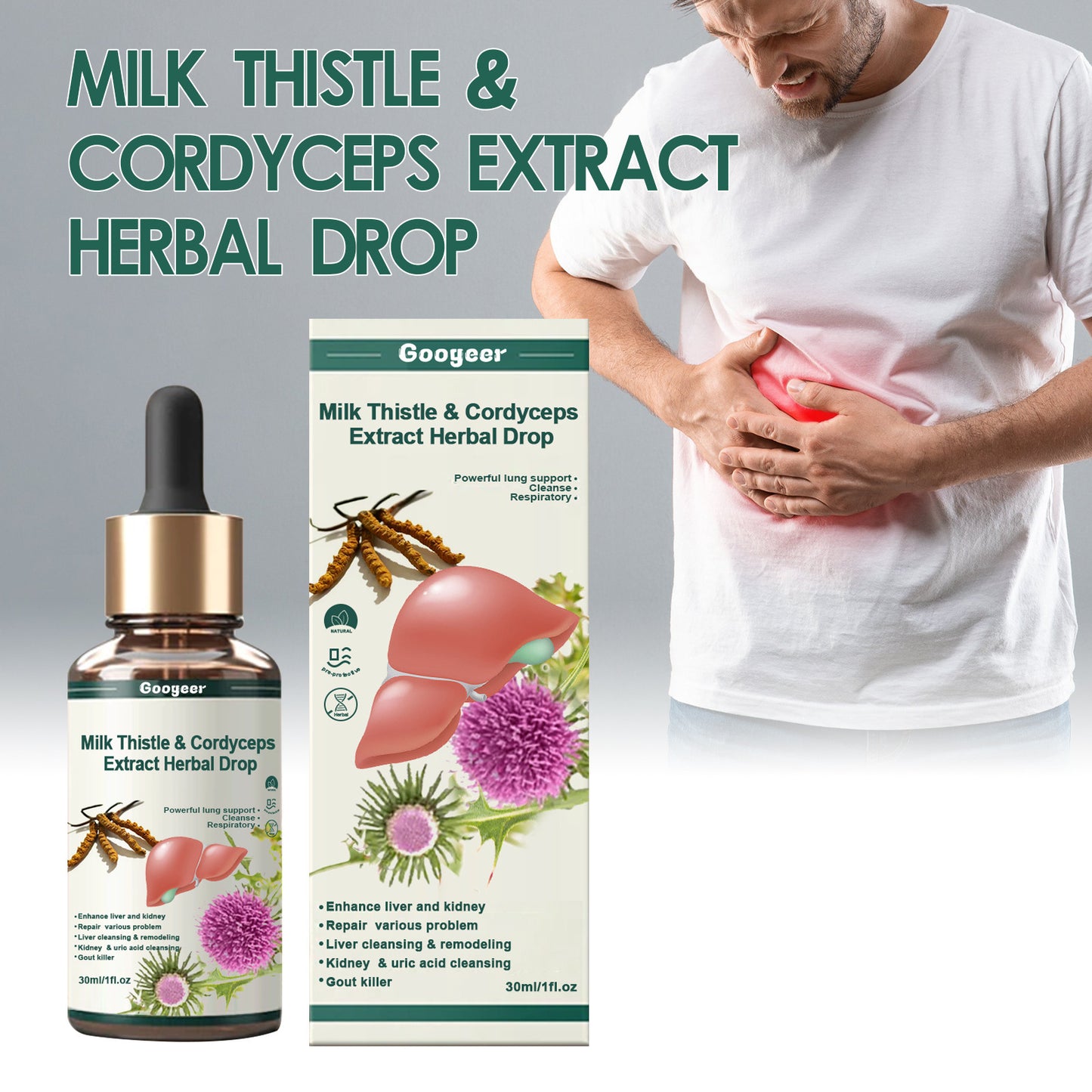 Milk Thistle Drops Relieve Body Fatigue