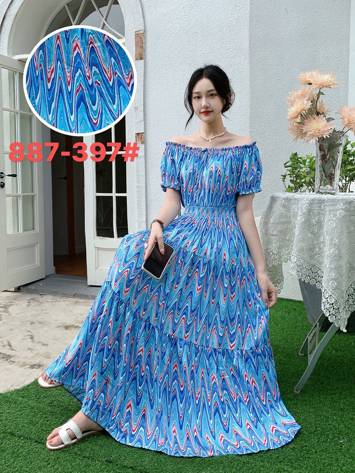 Women's Silk Floral Dress