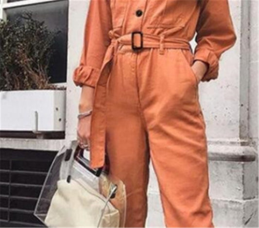 Women's Orange jumpsuit