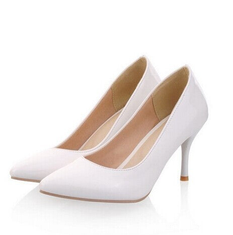 Women's High-heeled Leather Shoes