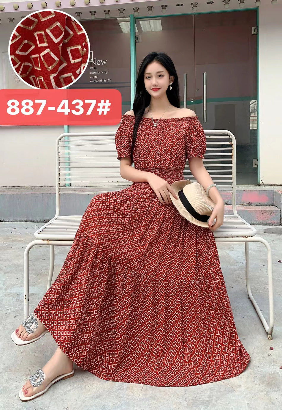 Women's Silk Floral Dress