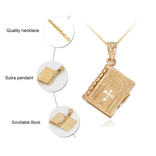Book Pendant Necklaces