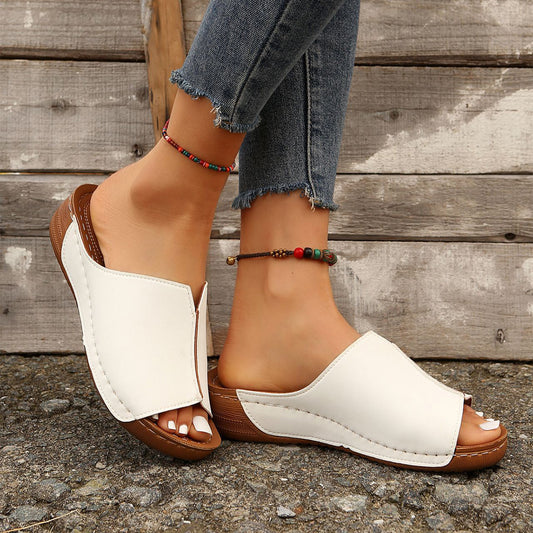 Solid Wedges Sandals