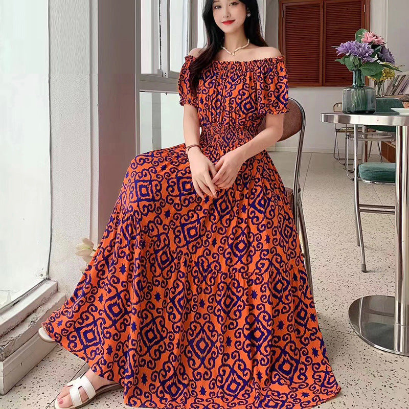 Women's Silk Floral Dress