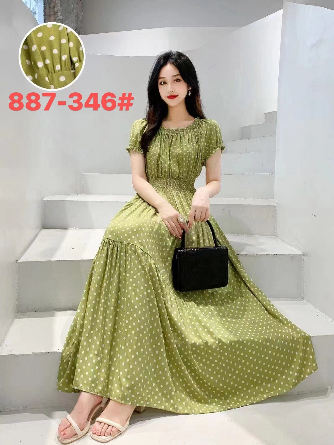 Women's Silk Floral Dress