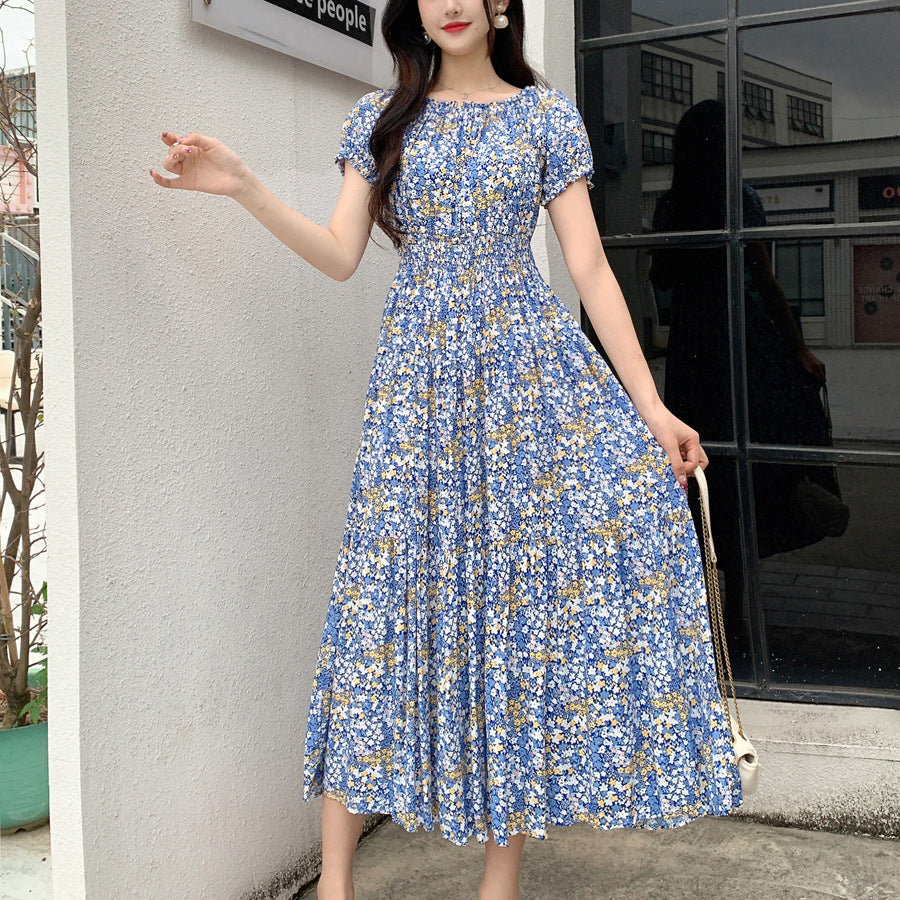 Women's Silk Floral Dress