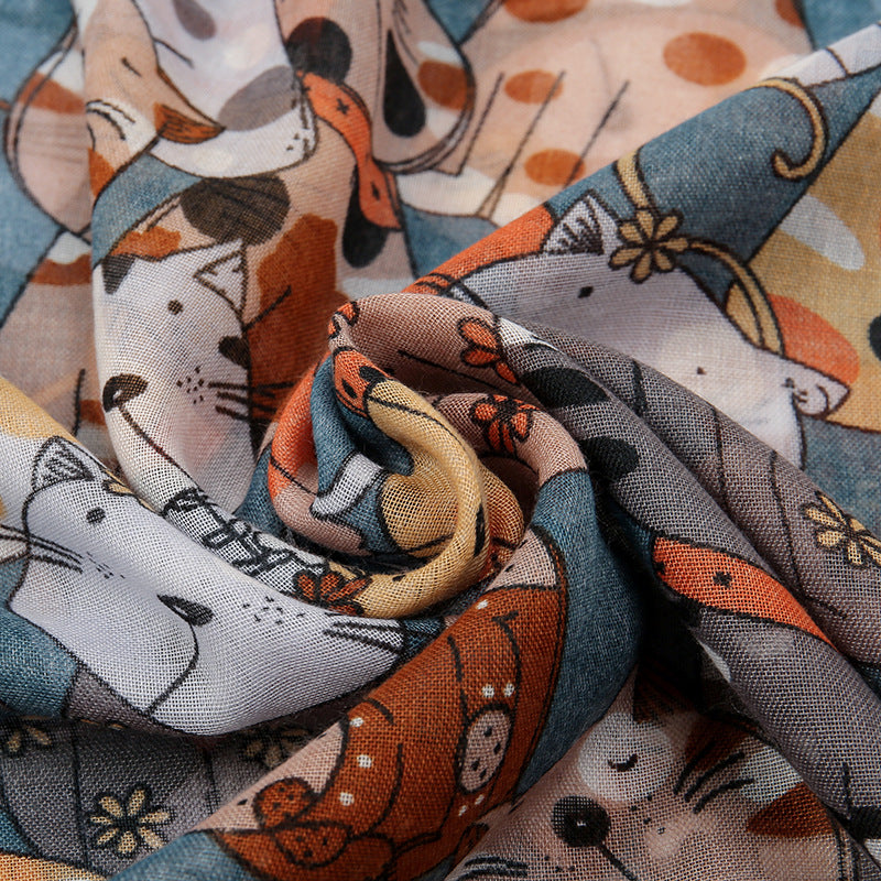 Voile Tassel Scarf