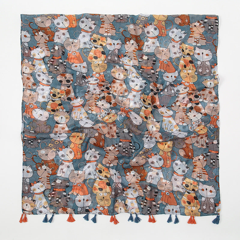 Voile Tassel Scarf