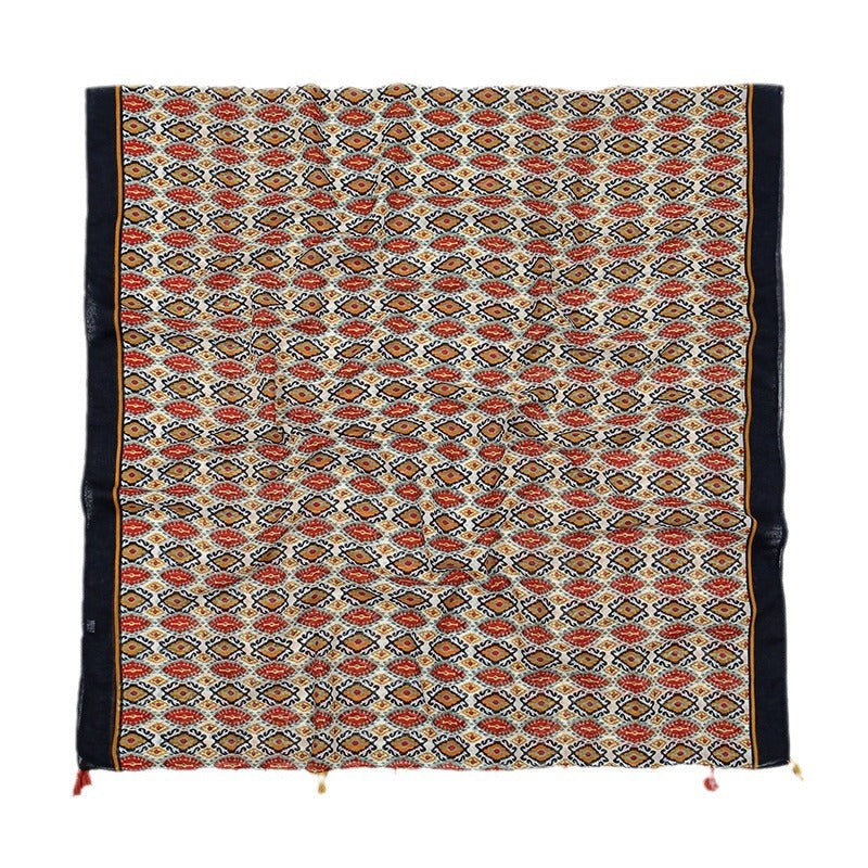 Voile Tassel Printed Scarf