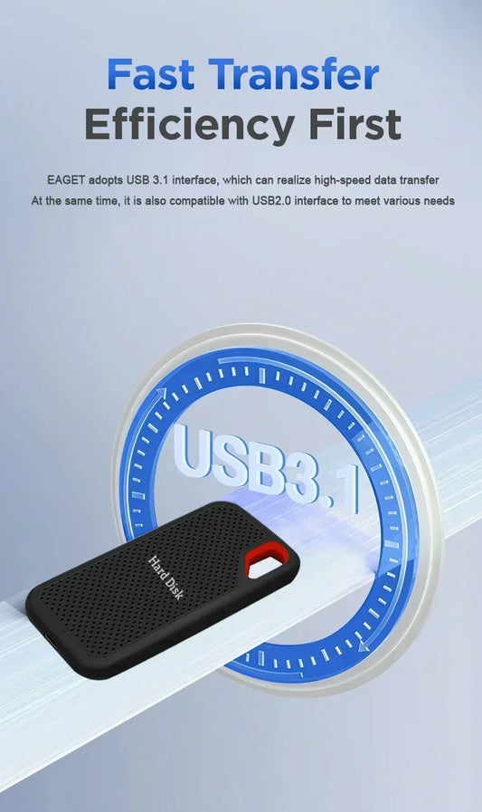 256TB High Speed Hard Disk External Portable SSD 256TB