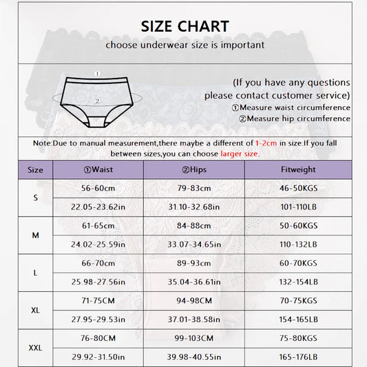 Luxury Floral Embroidery Lace Panties Women