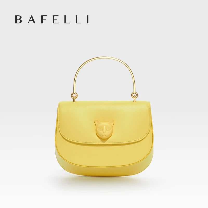 BAFELLI 2023 CAT STYLE LUXURY LEATHER EVENING BAG