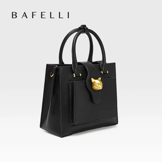 BAFELLI 2024 WOMEN'S NEW HANDBAG CAT LUXURY LEATHER