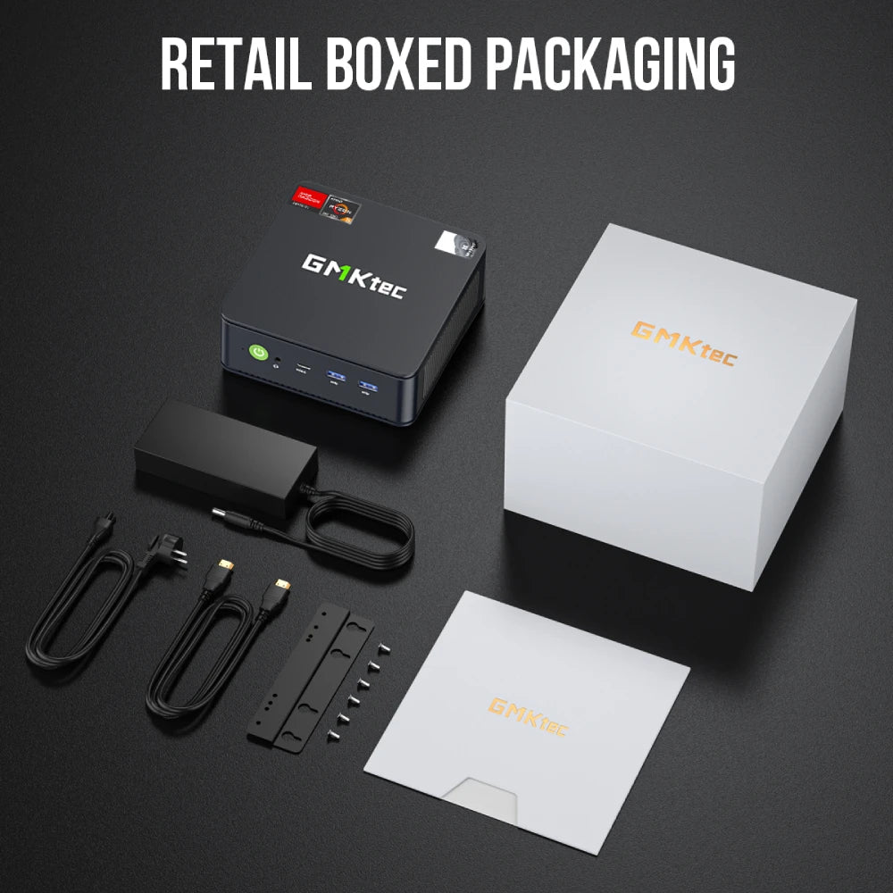 GMKtec M6 Mini PC AMD R5 6600H 6-core 12-thread Computer 16GB DDR5 512GB PCIe 3.0 SSD