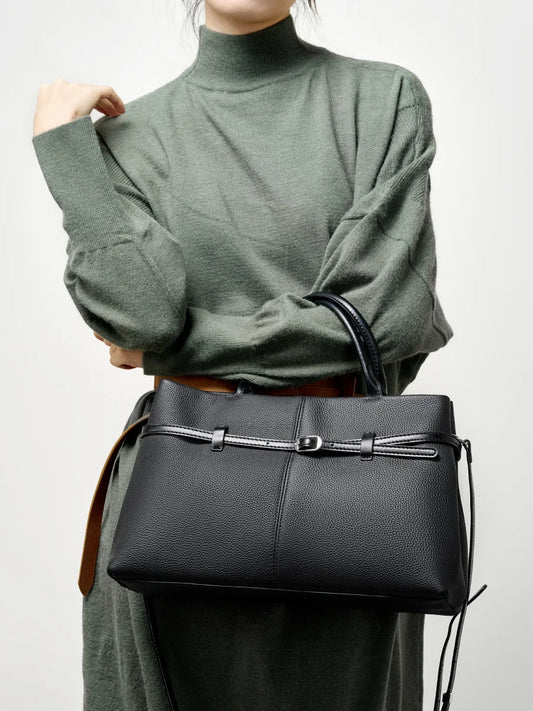 YANATARI Genuine Cattle Leather Crossbody Bag