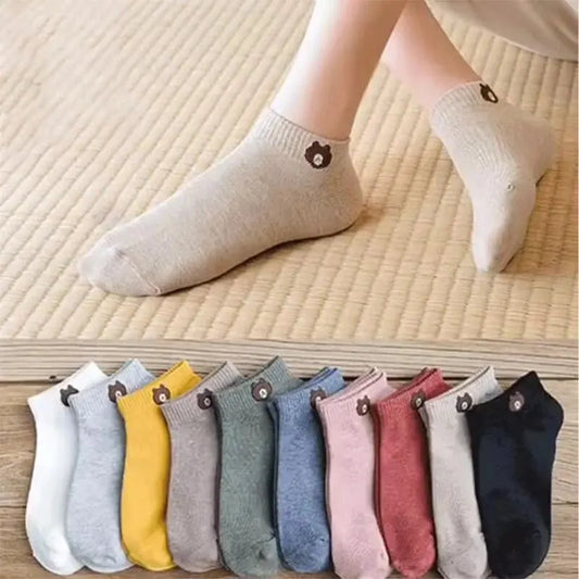 10 Pairs Women Low Tube Socks Set