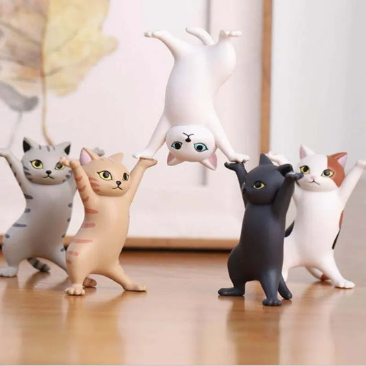 5 Models Dancing Cat Figure