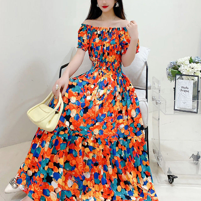 Women's Silk Floral Dress