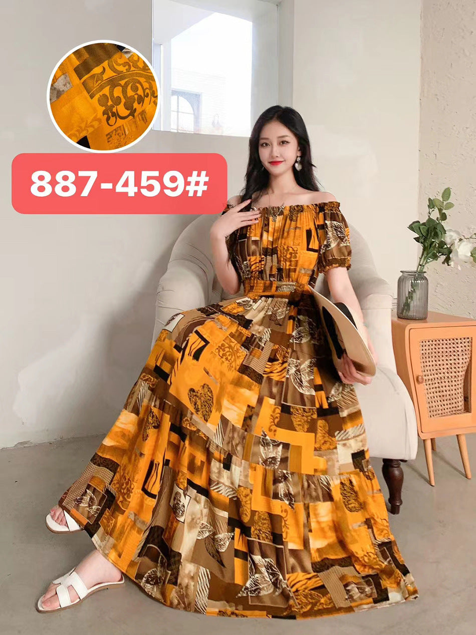 Women's Silk Floral Dress