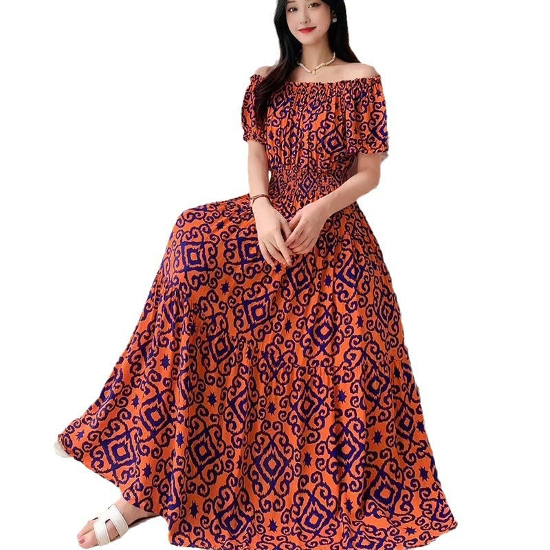 Women's Silk Floral Dress