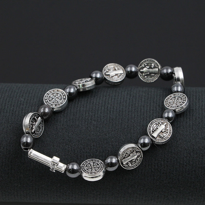 Hematite Rosary Bracelet