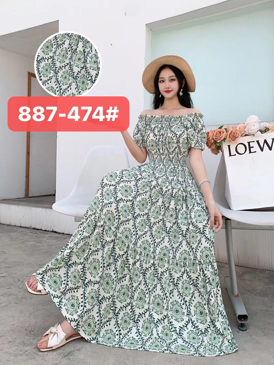 Women's Silk Floral Dress