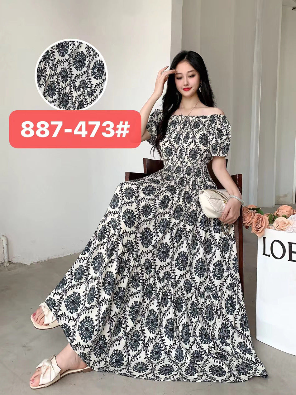 Women's Silk Floral Dress