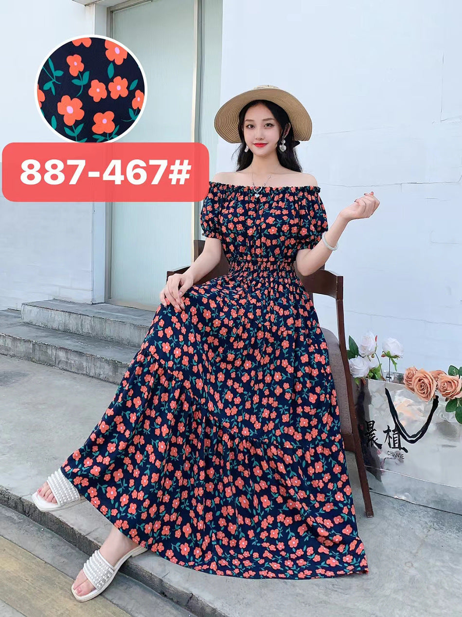 Women's Silk Floral Dress