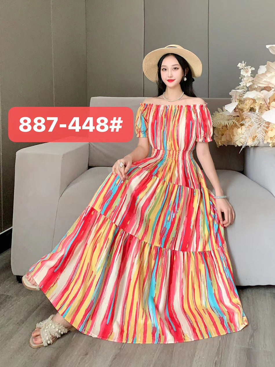 Women's Silk Floral Dress