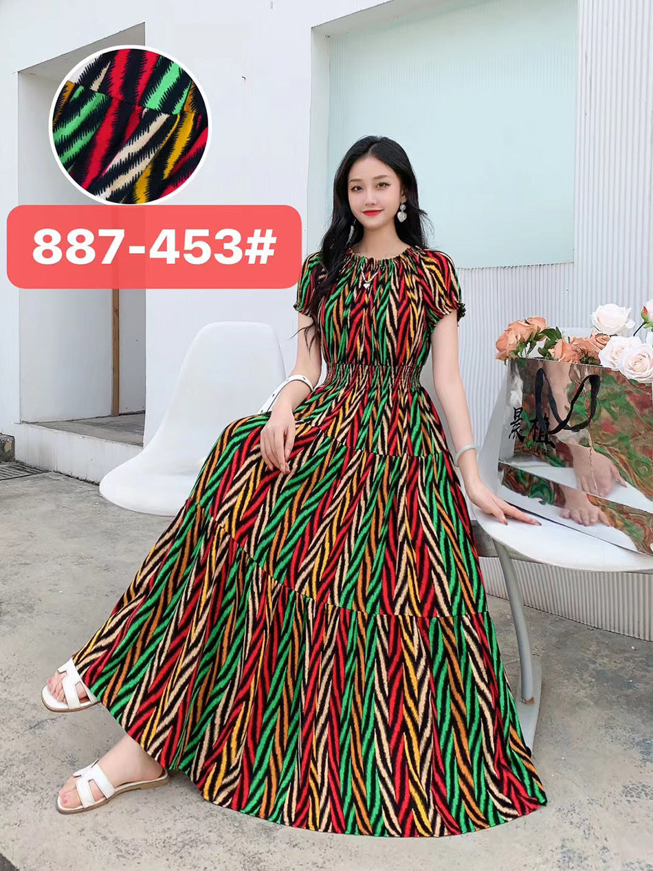 Women's Silk Floral Dress