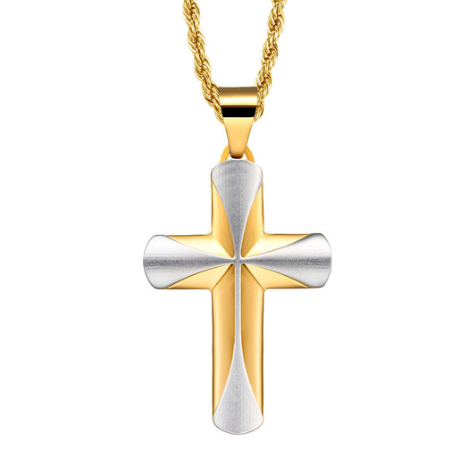 Men's Titanium Cross Pendant