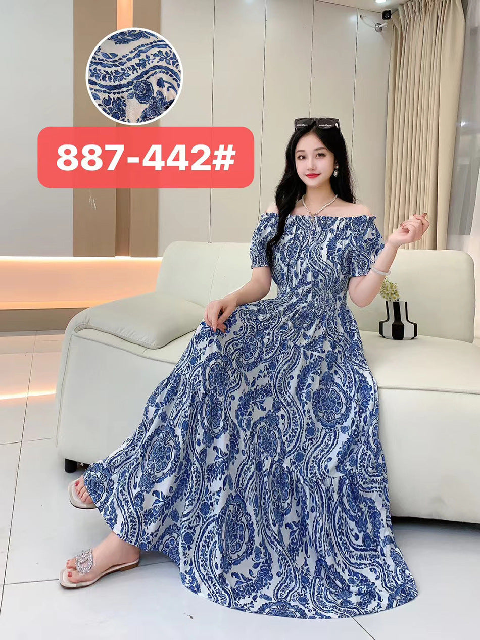 Women's Silk Floral Dress