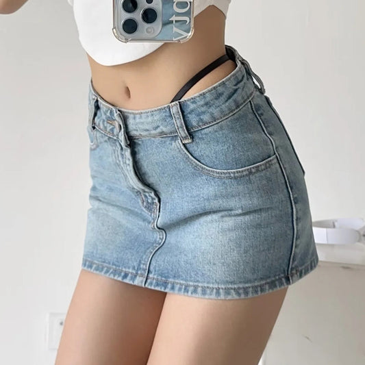Irregular Fashion Denim Skirt For Women
